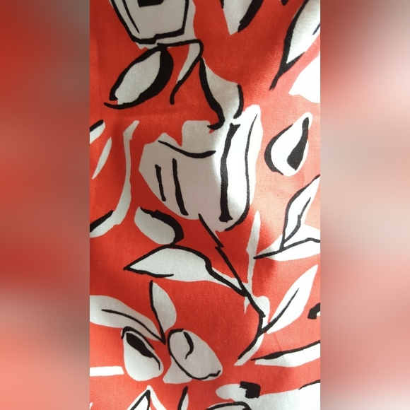 $2,400 NEW OSCAR DE LA RENTA STUNNING CORAL RED FLORAL RUNWAY BOW BAG DRESS 12 - Picture 7 of 10